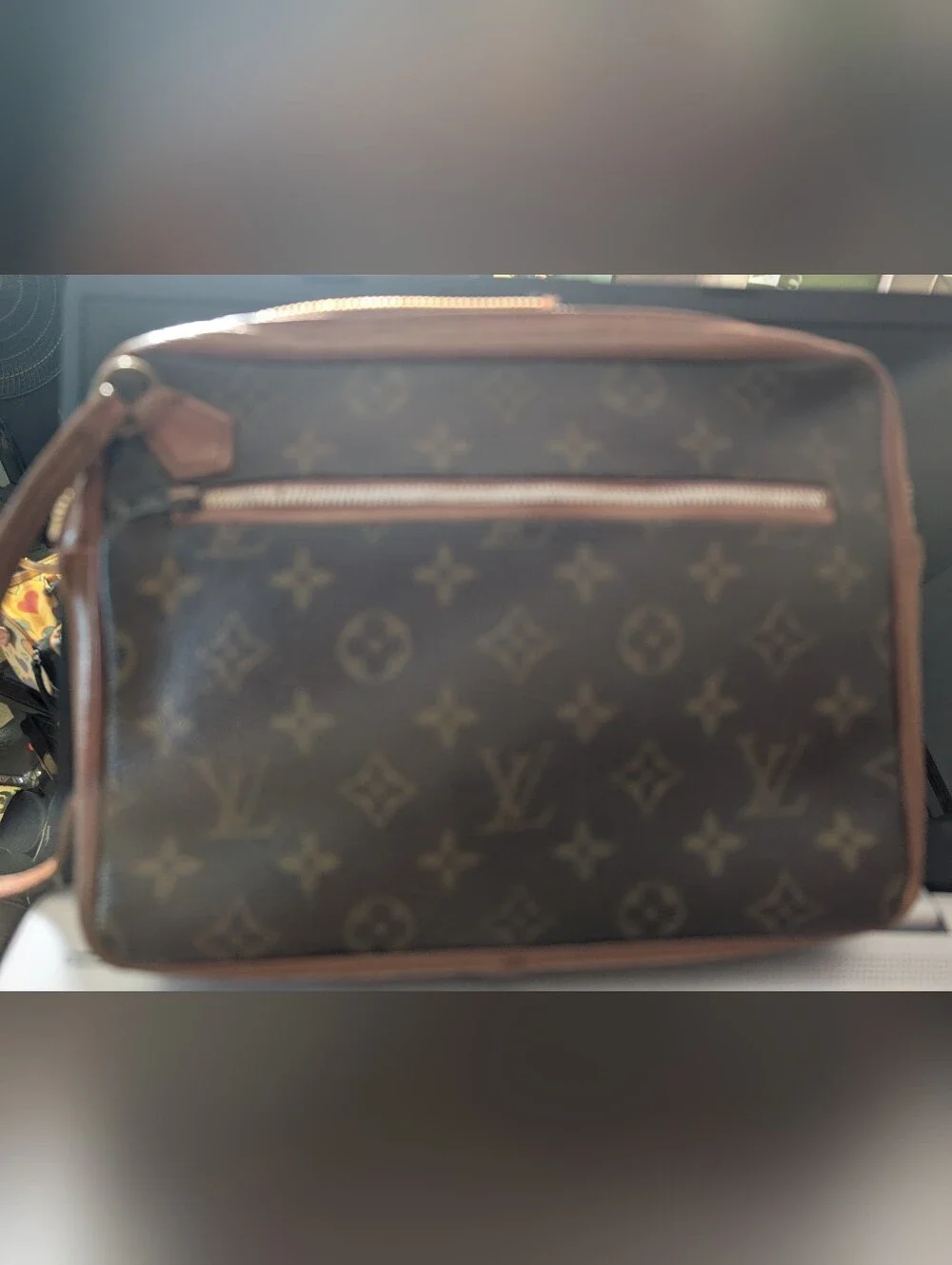 Louis Vuitton cosmetic pouch rehab As is.